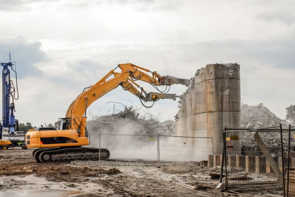 Silo Demolition in Goldsboro