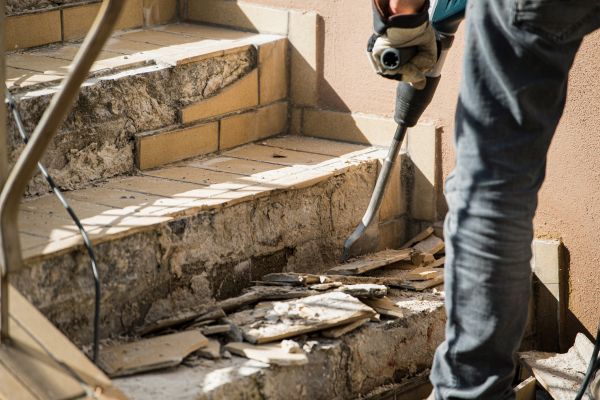 Concrete Stair Demolition in Goldsboro